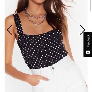 Polka dot bodysuit